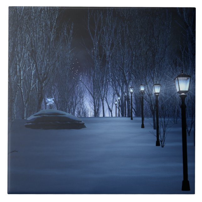 Dunkle Zierkachel Fliese (Vorderseite)