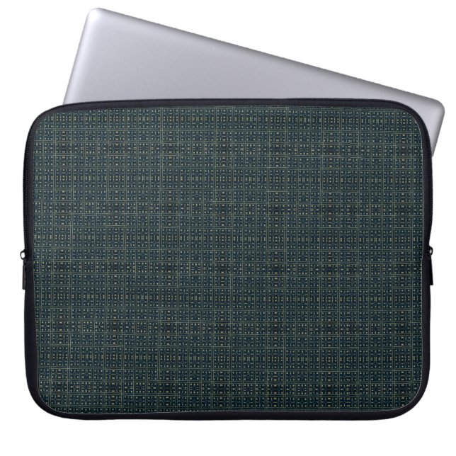 Dunkle Ziermaze Laptopschutzhülle (Vorderseite)