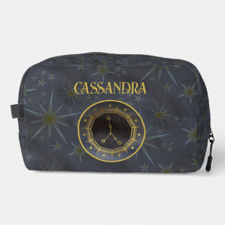 Dunkle Zodiac-Astrologie: Schwarzer Name des Krebs Waschbeutel