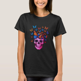 Dunkler Akademie Schädel-T - Shirt | Ästhetisches 