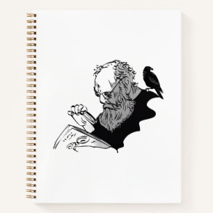 Dunkler Akademiker & Rabe Gothic Skizzen Notizbuch