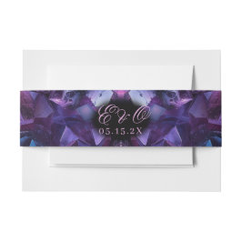 Dunkler Amethyst Boho Hexen Kristalle Schwarze Hoc Einladungsbanderole