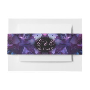 Dunkler Amethyst Boho Hexen Kristalle Schwarze Hoc Einladungsbanderole