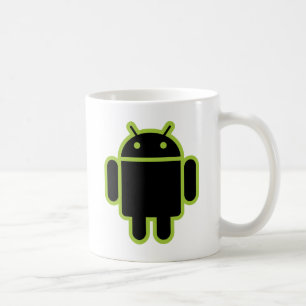 Dunkler Android Kaffeetasse