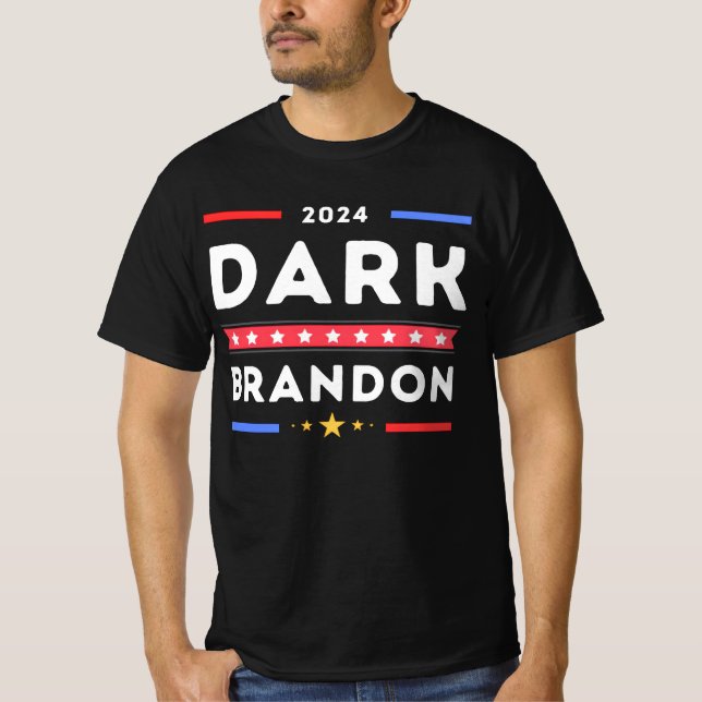 Dunkler Brandon Biden 2024 T-Shirt (Vorderseite)
