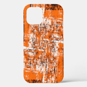 Dunkler brauner Grunge-Hintergrund. Schwarz weiß o iPhone 12 Hülle