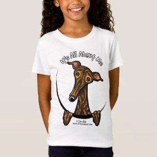 Dunkler Brindle Windhund IAAM T-Shirt