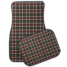 Dunkler Burgund Grüner Weißer Tartan Kariert