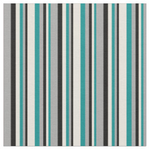 Dunkler Cyan, Beige, Schwarz und Dunkelgrau gefärb Stoff