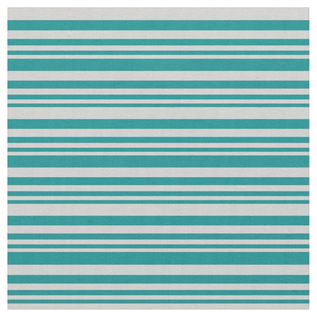 Dunkler Cyan und hellgraue Lines Muster Stoff (Nahaufnahme)