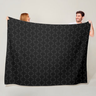 Dunkler Diamant gesticktes Armani Satin-Muster Fleecedecke