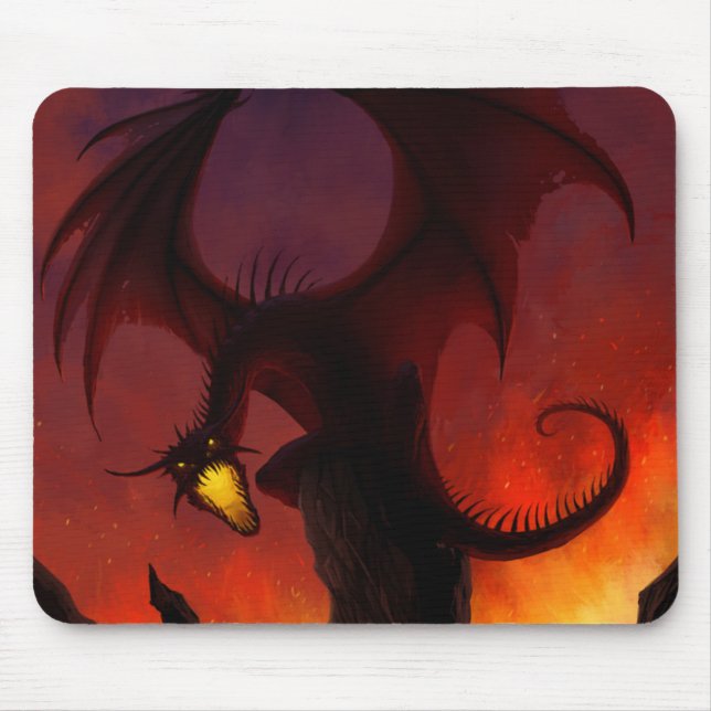 Dunkler Drache Mousepad (Vorne)