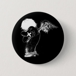 Dunkler Engels-Knopf Button