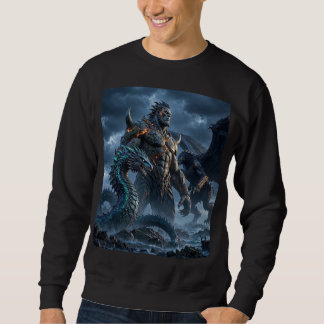 Dunkler Fantasy-Krieger-Episches-Meteorit-Sturm-Sw Sweatshirt