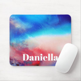 Dunkler farbiger Holografischer Himmel mit Individ Mousepad