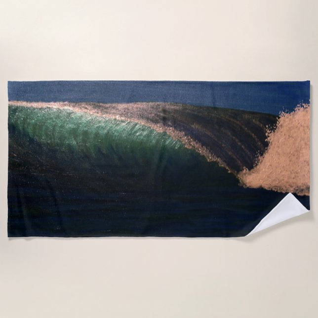 Dunkler Flieder Strandtuch (Vorderseite)