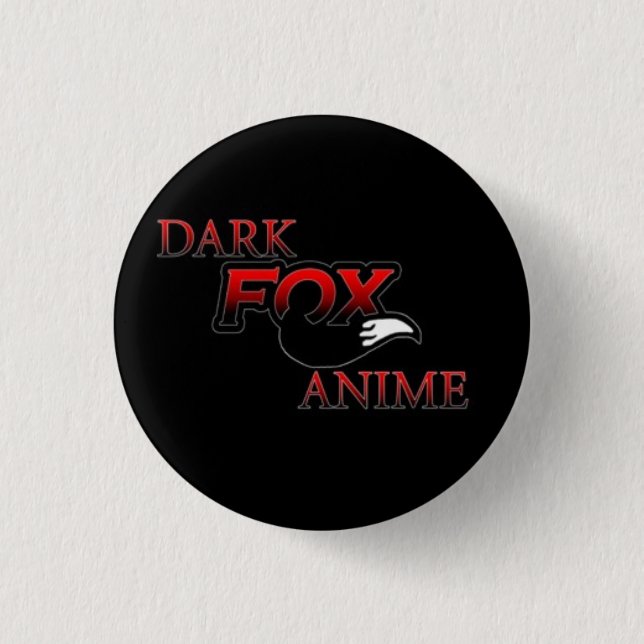 Dunkler Fuchs Anime Button (Vorderseite)