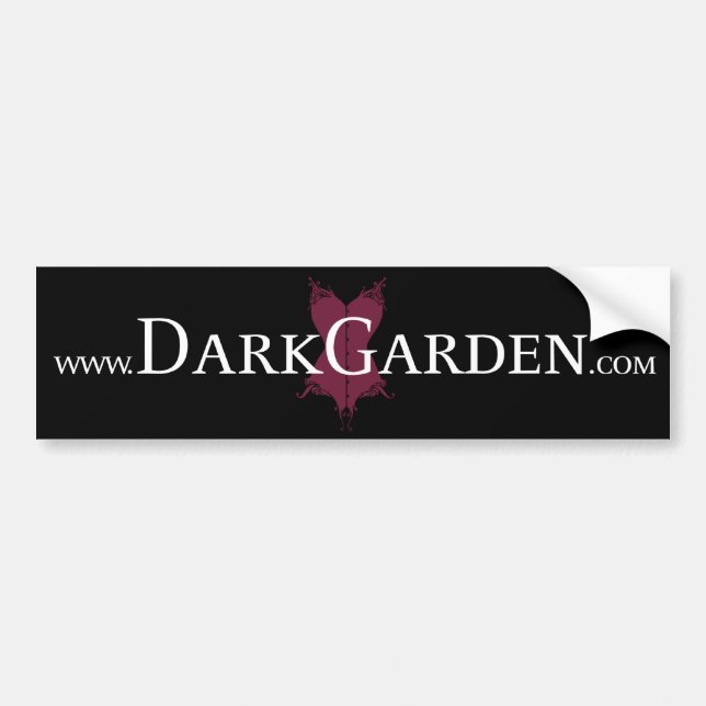 Dunkler Garten-Autoaufkleber Autoaufkleber (Vorne)