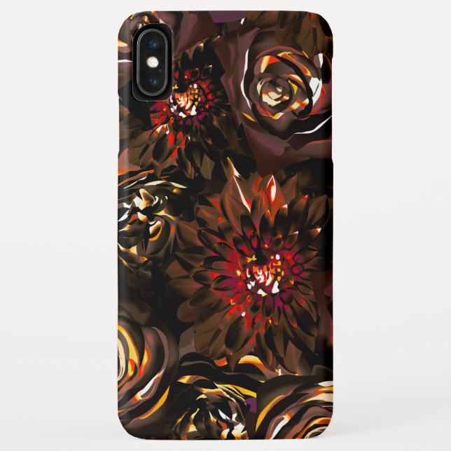 Dunkler Garten Herbst Glühbirnen Blume fallen Case-Mate iPhone Hülle (Rückseite)