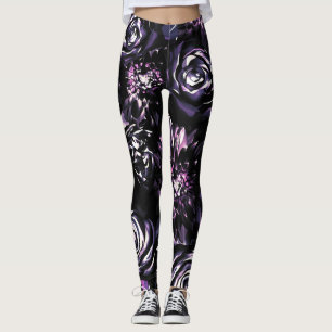 Dunkler Garten Verzaubernde Kühne Lila Glamour Blu Leggings