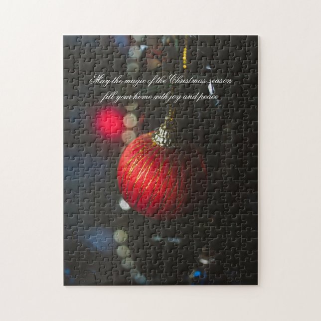 Dunkler Glamour Weihnachtsbäume und Garland (Vertikal)