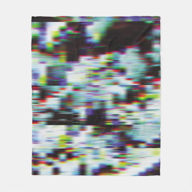 Dunkler glitzernder Hintergrund, Abbildung. Schwar Fleecedecke (Vorderseite)