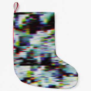 Dunkler glitzernder Hintergrund, Abbildung. Schwar Kleiner Weihnachtsstrumpf