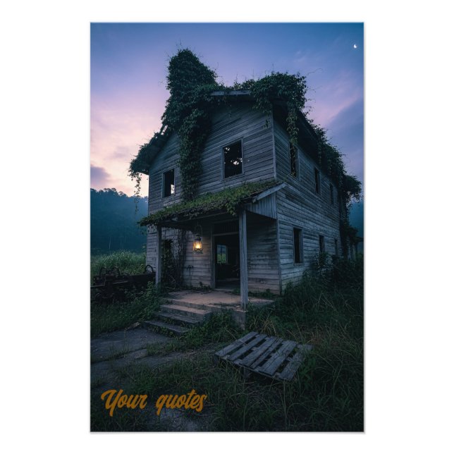 Dunkler gotischer Twilight-Horror  Fotodruck (Vorne)