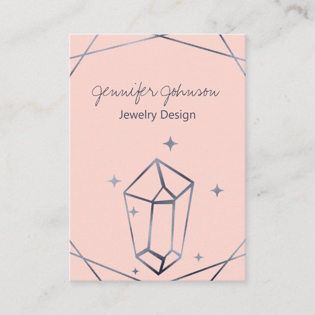 Dunkler grauer Foil Visitenkarte (Vorderseite)