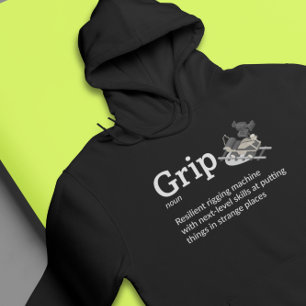 Dunkler Grip-Definition-Modus - Crew des Films Hoodie