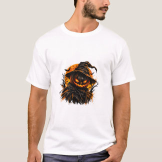 Dunkler Halloween-Kürbis T-Shirt