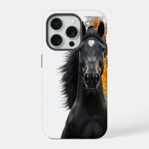 Dunkler Hengst Inferno iPhone 15 Pro Hülle