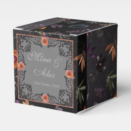 Dunkler Herbst Personalisierte Hochzeit Geschenkschachtel