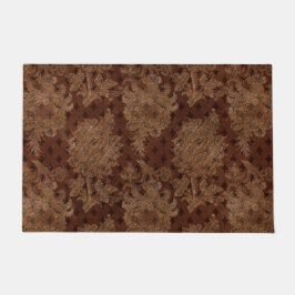 Dunkler HerbstDamast Fußmatte