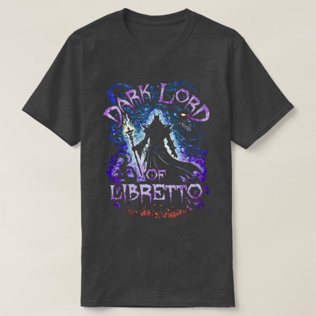 Dunkler Herr von Libretto T-Shirt (Design vorne)