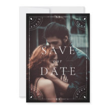 Dunkler Himmelsmond und Sterne Rett Datum