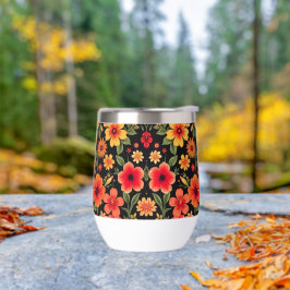 Dunkler Hintergrund farbenfrohe wilde Blume