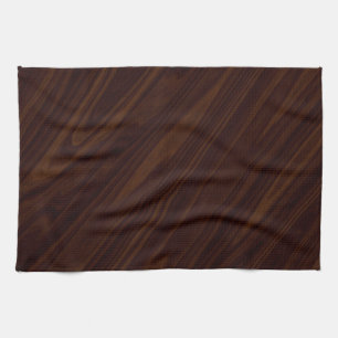 Dunkler hölzerner Hintergrund Küchentuch