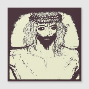 Dunkler Jesus wird die Welt und die Welt der Alter Magnetkarte