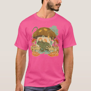 Dunkler Kern Goblincore Ästhetische Frosch und Mus T-Shirt