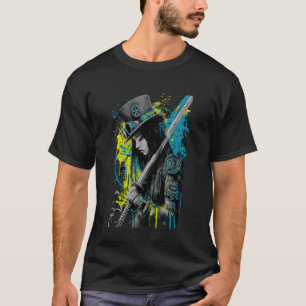 Dunkler Krieger mit Schwert - Dark Art Street Moti T-Shirt