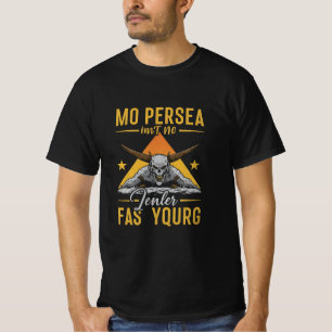 Dunkler Kriegerschädel - Furchtloses Gotisches Des T-Shirt