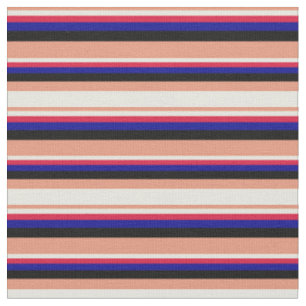 Dunkler Lachs, Beige, Crimson, Dunkles Blau und Sc Stoff