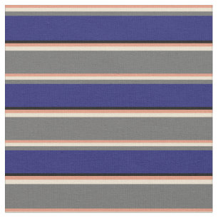 Dunkler Lachs, Beige, Dim Grau, Midnight Blue, Bla Stoff
