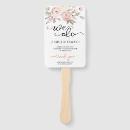 Dunkler Lachs floral Elegantes Hochzeitsprogramm M Fächer