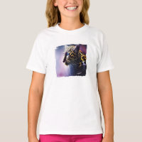 Dunkler Leopard-T - Shirt
