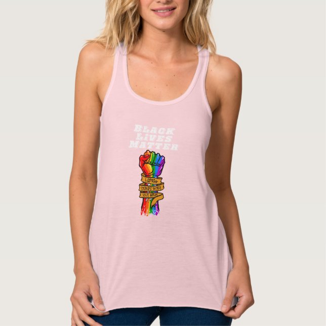 Dunkler LGBT-Tank Tank Top (Vorderseite)