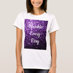 Dunkler Lila Glitzer Sparkor T-Shirt