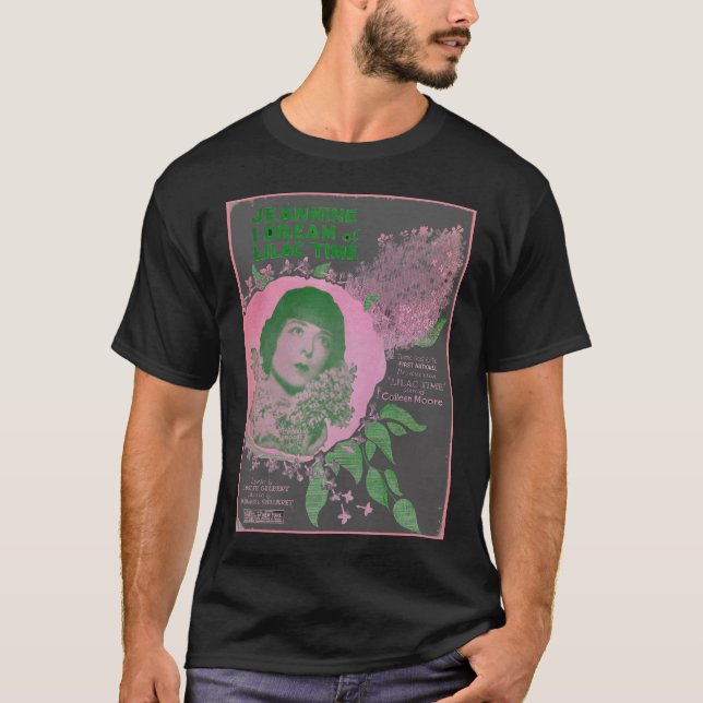 Dunkler "LILA ZEIT" T - Shirt (Vorderseite)
