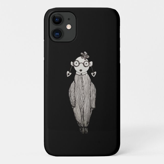 Dunkler Lippenstift und Tragebrille Case-Mate iPhone Hülle (Rückseite)